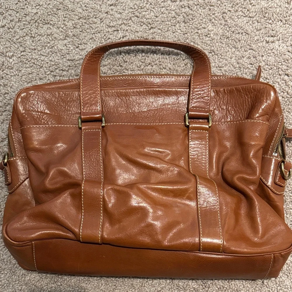 Cole Haan Brown Leather Men's Briefcase
